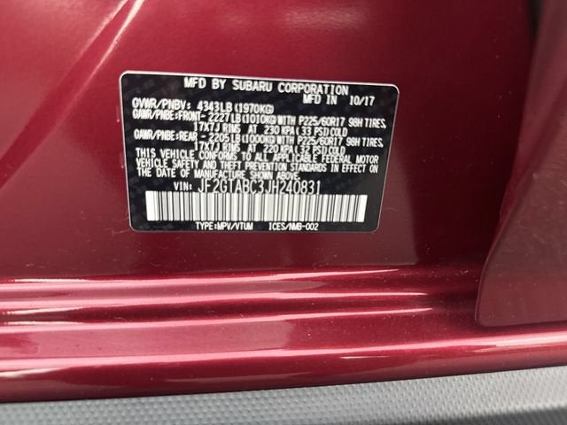 2018 Subaru Crosstrek 2.0i Premium