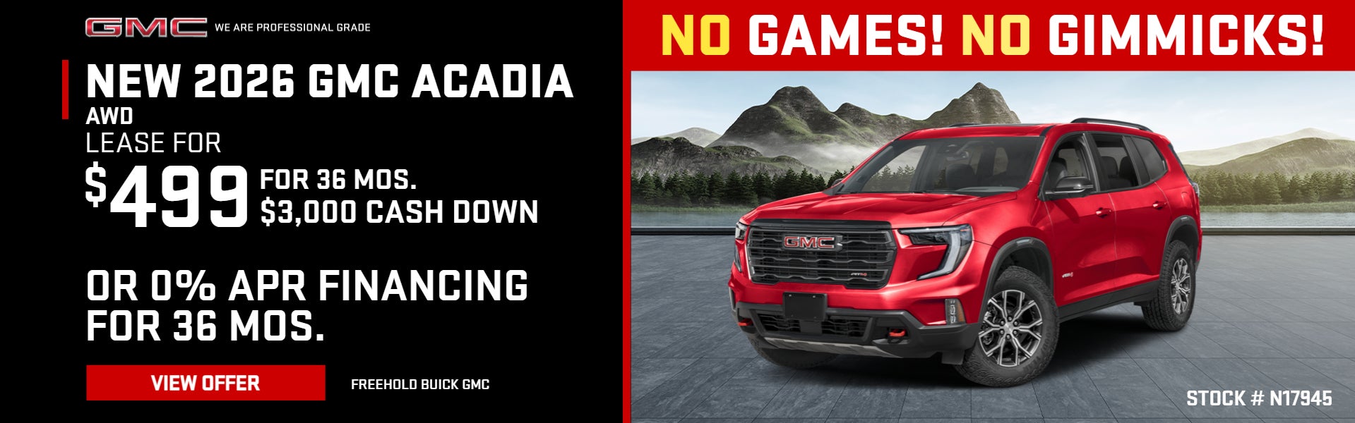 Acadia Specials
